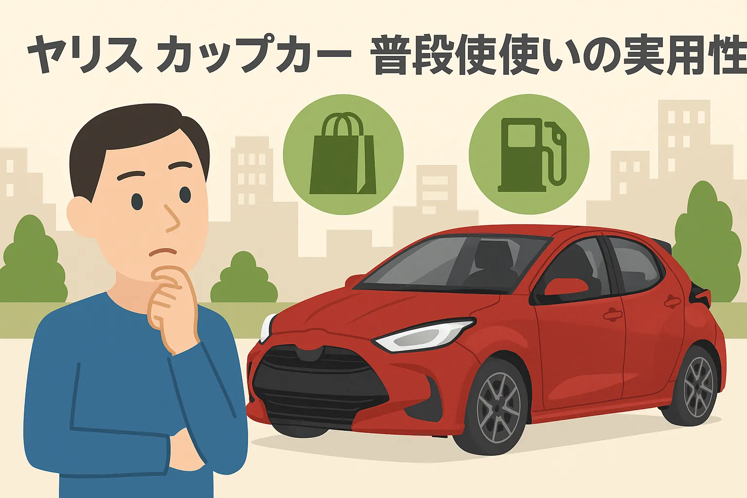 ヤリス カップカー 普段使いの実用性