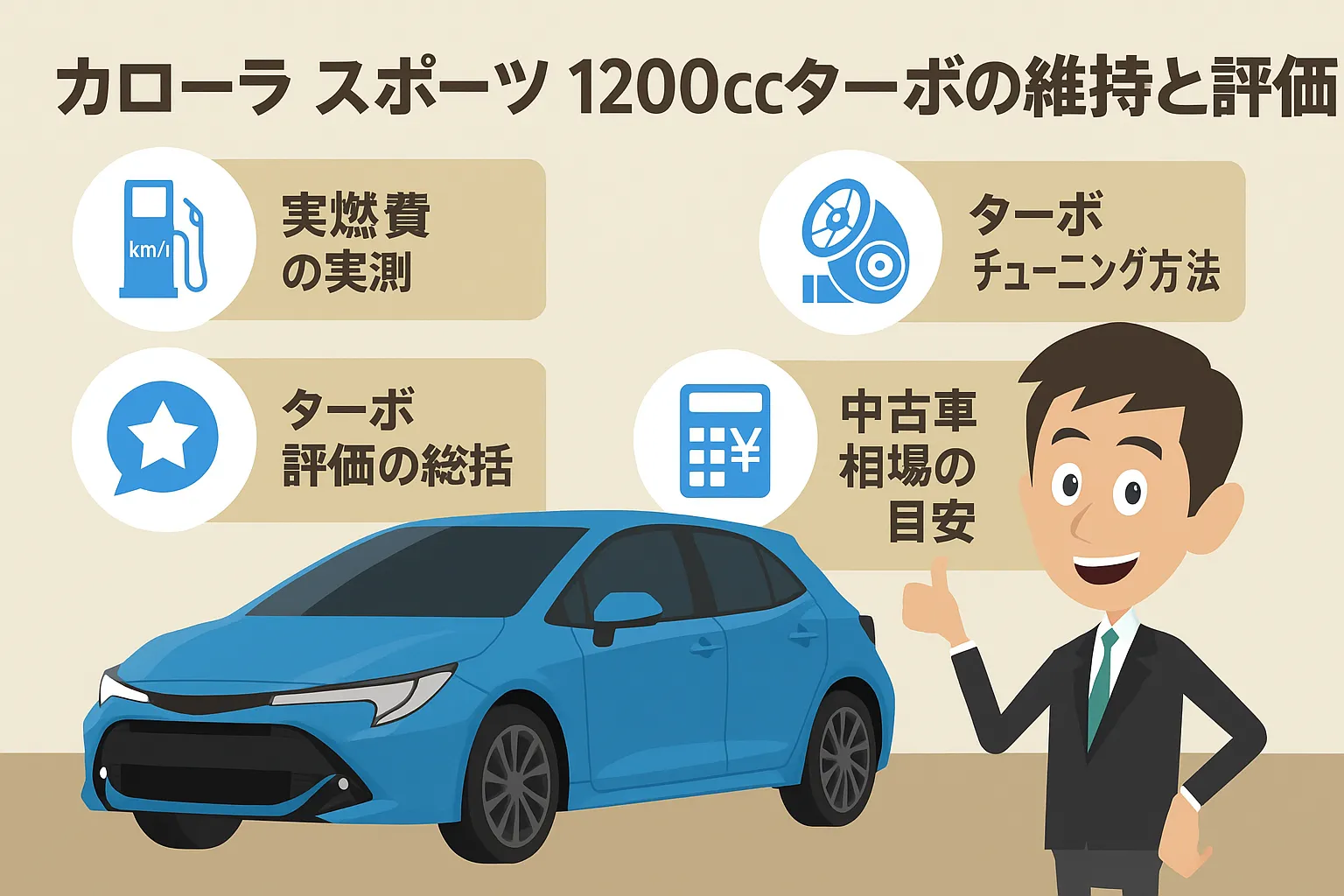 カローラ スポーツ 1200ccターボの維持と評価