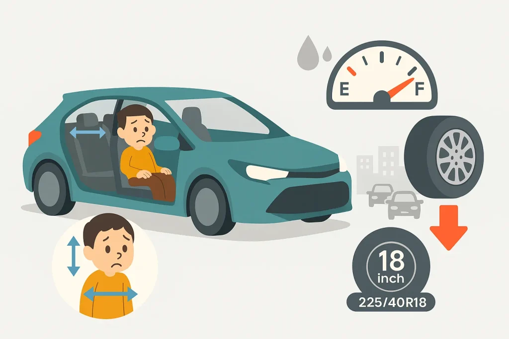 カローラ スポーツは狭い?燃費は悪い?