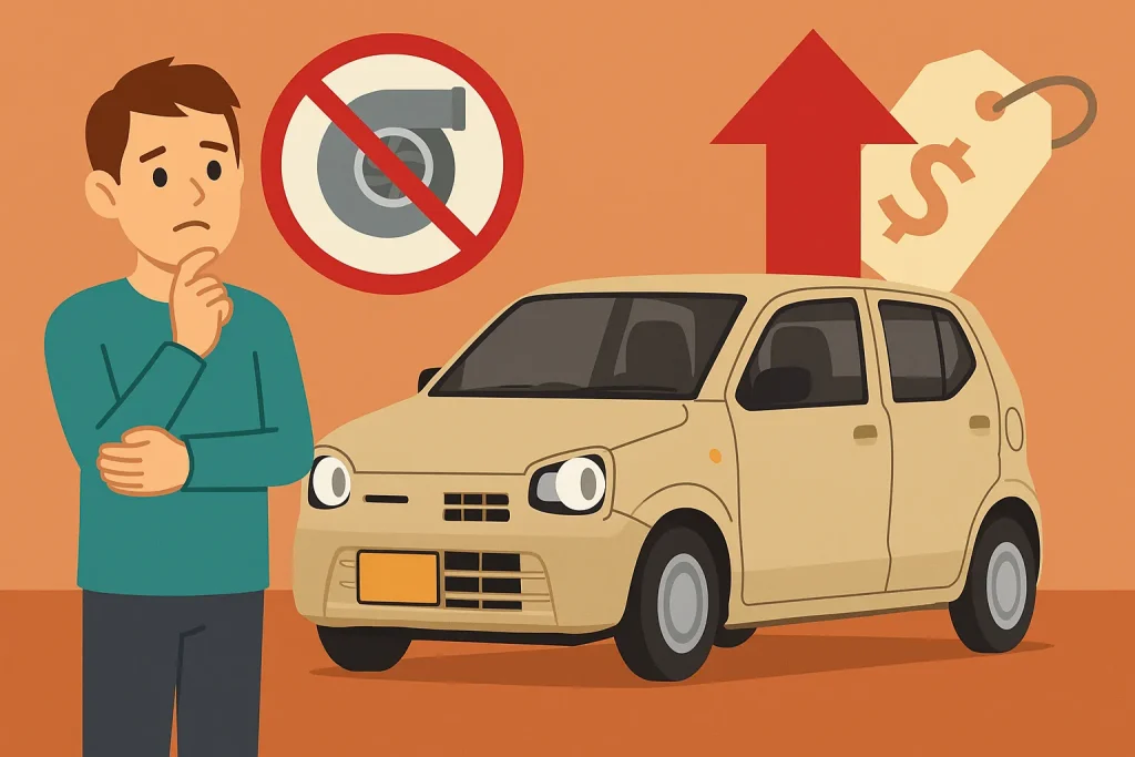 ターボ廃止と値上げの影響