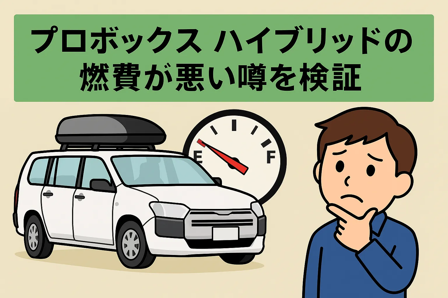 プロボックス ハイブリッドの燃費が悪い噂を検証