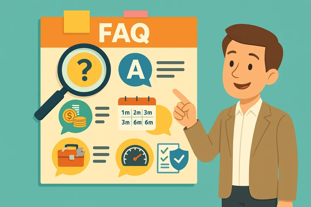 カーリース月いくらの「なぜ？」に答えるFAQ