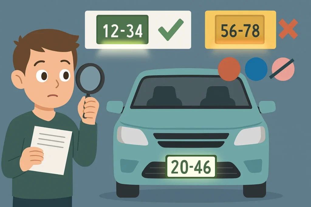 字光式ナンバーの色や違反になる基準