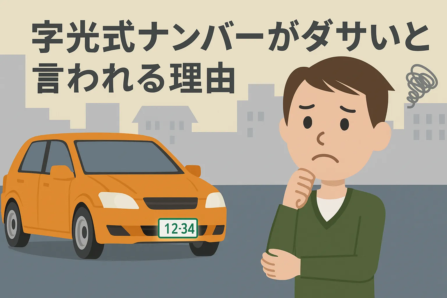 字光式ナンバーはダサいという評判の真相