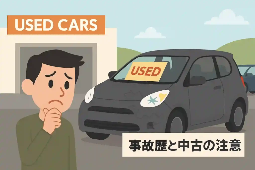 事故歴と中古の注意点