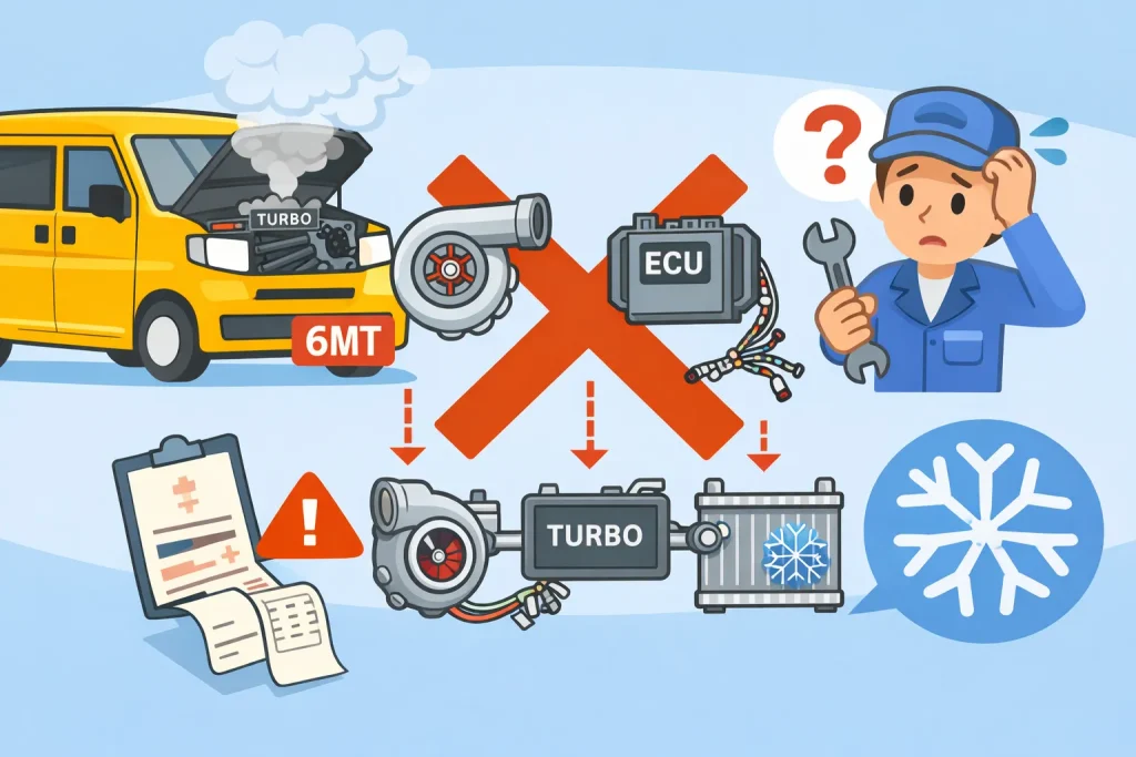 実は難しいN-VAN 6MTのターボ化