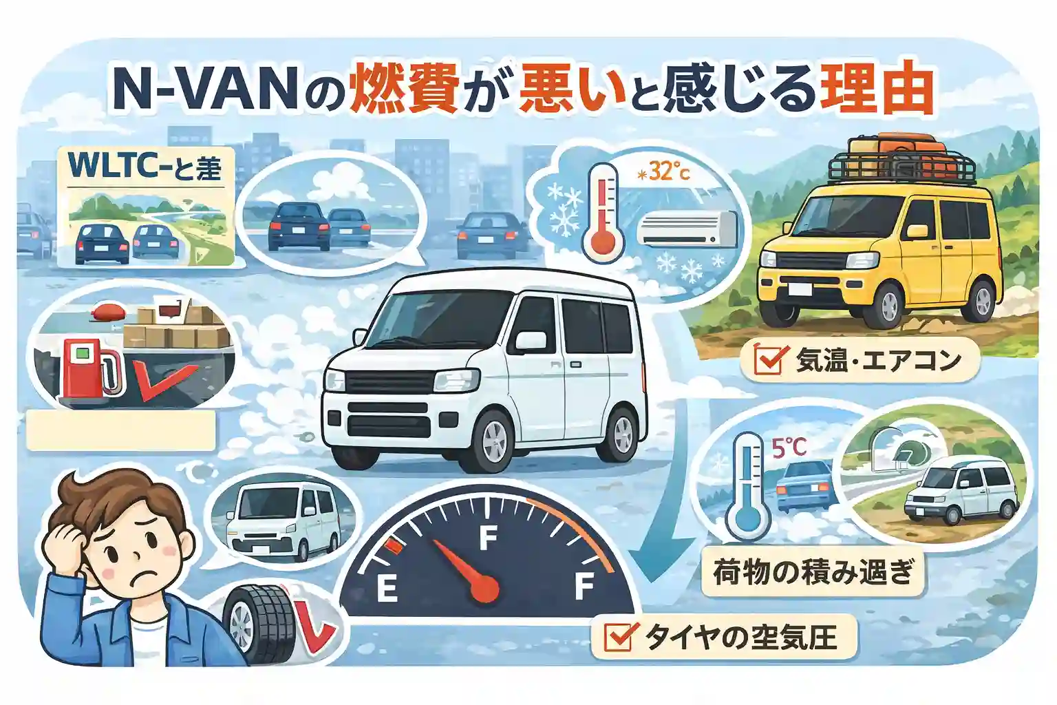 N-VANの燃費が悪いと感じる理由