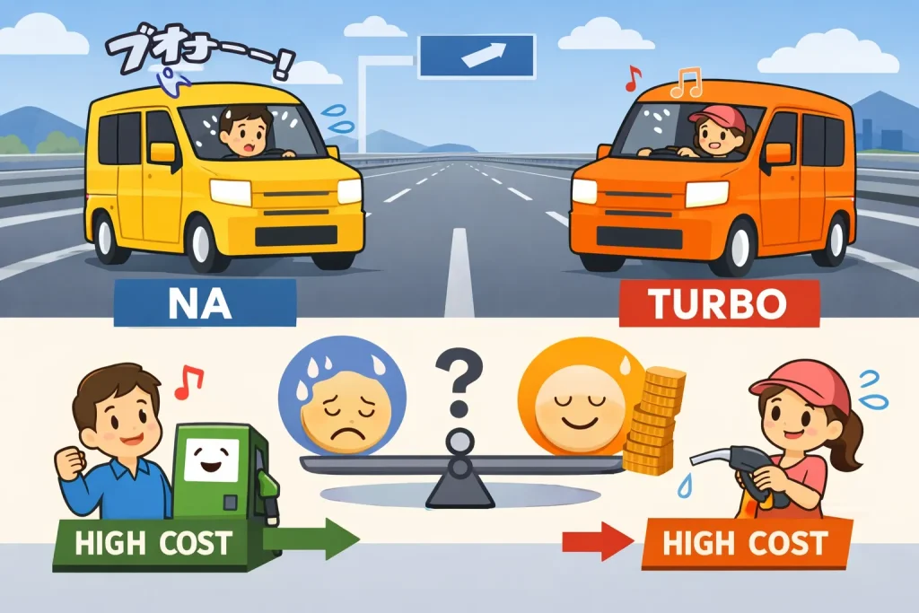 ターボで高速は楽になるか