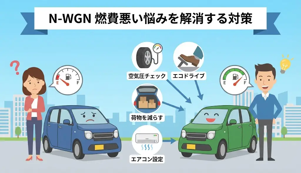 N-WGN 燃費悪い悩みを解消する対策