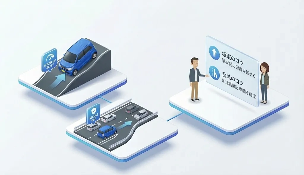 NAでの坂道と合流のコツ