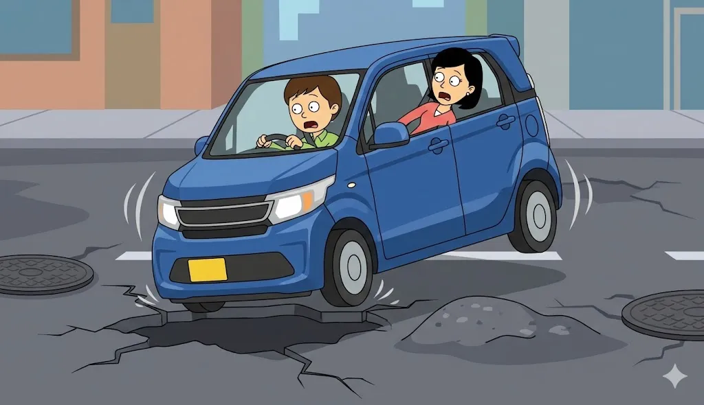 突き上げが出る場面