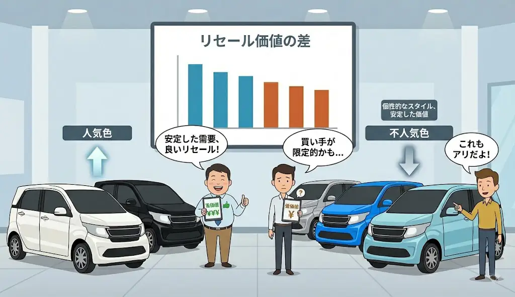 N-WGN 人気色・不人気色のリセール価値の差