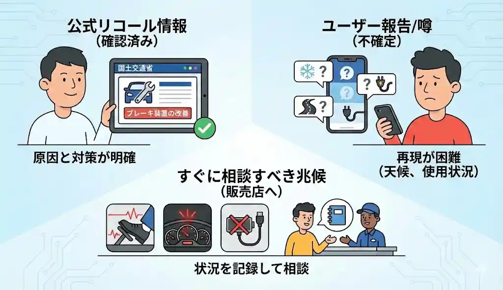 不具合の見分け方