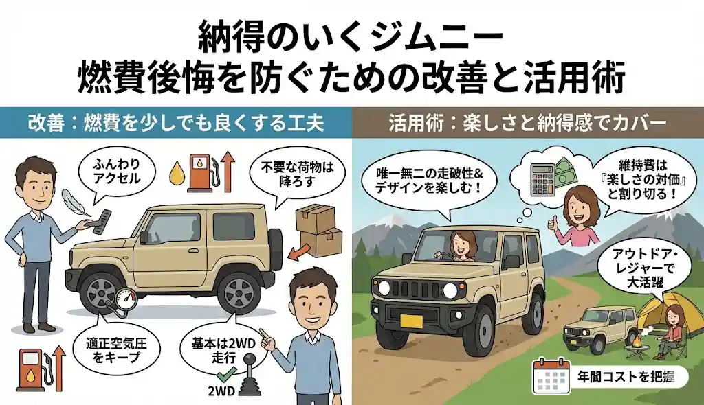 納得のいくジムニー 燃費後悔を防ぐための改善と活用術