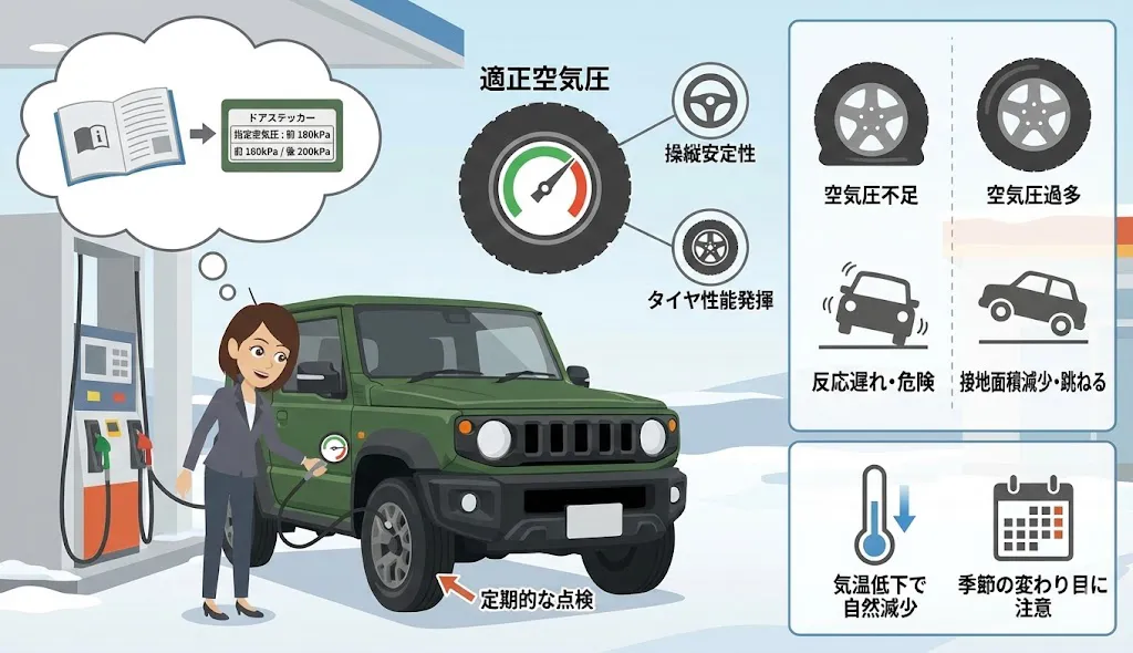 安定走行に必須な空気圧管理の重要性