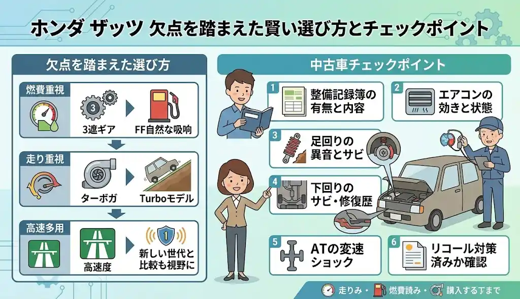 ホンダ ザッツ 欠点を踏まえた賢い選び方とチェックポイント