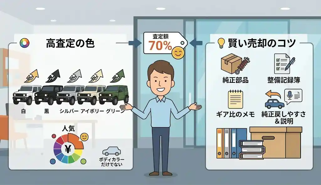 査定額に直結する高く売れる色と賢い売却のコツ
