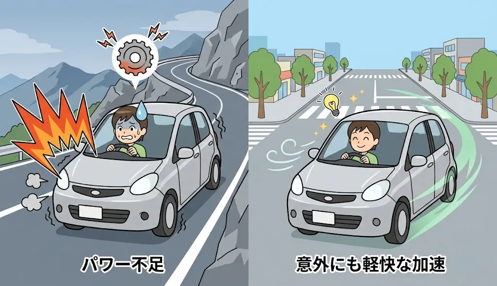 エンジンの性能と走行時のパワー