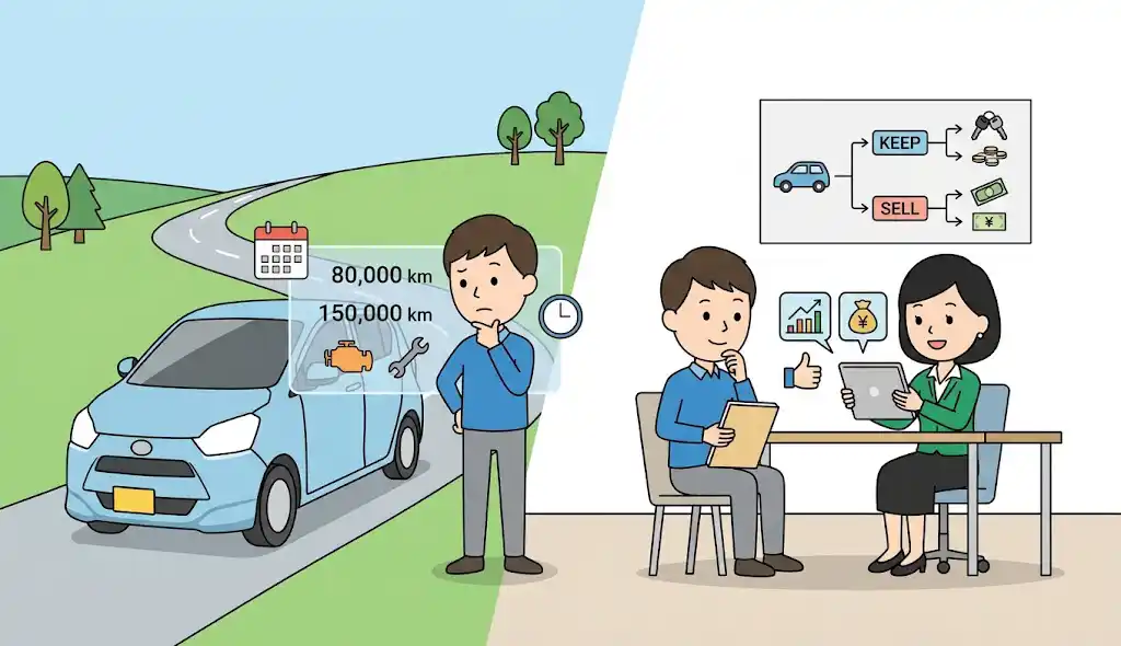 ミライースの走行距離・寿命と賢い売却判断