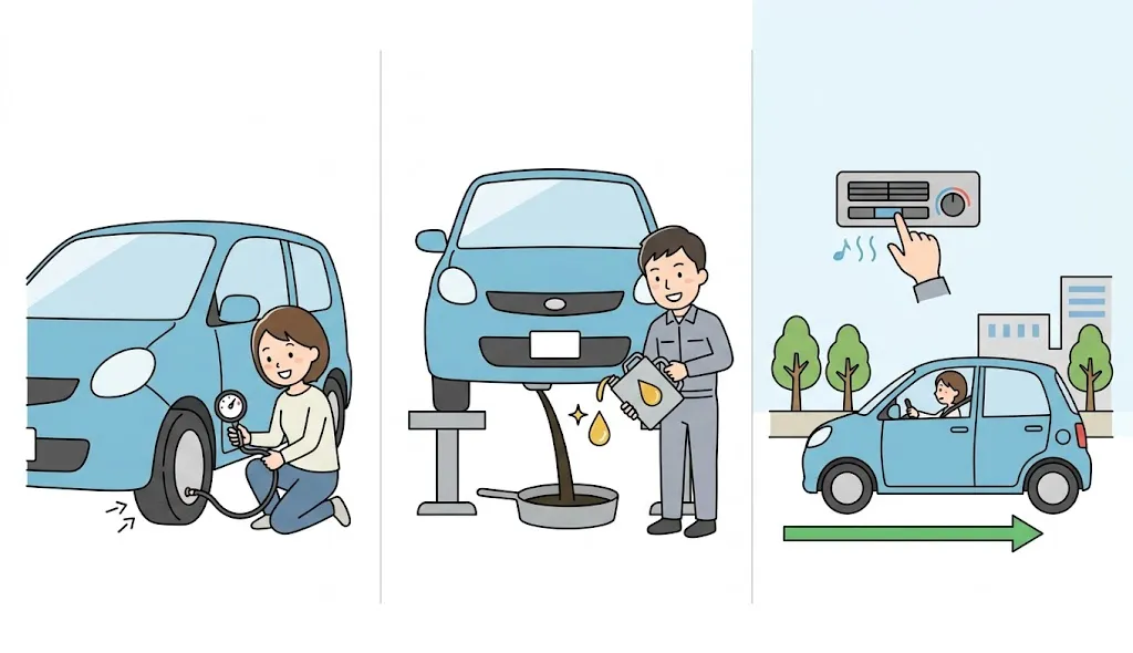 ミライース 燃費が悪い原因の対策