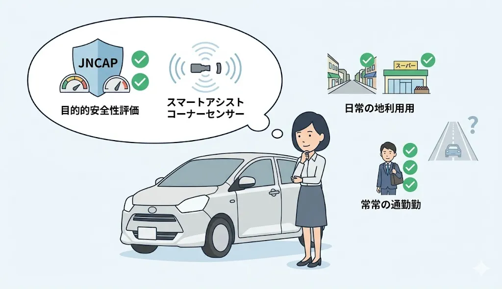 ミライース 危ない不安を減らす視点