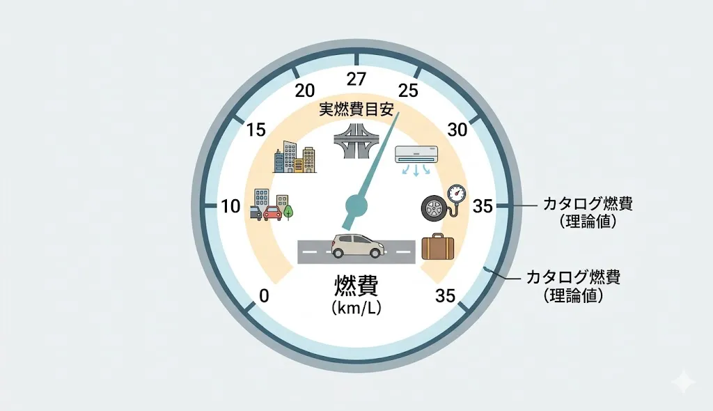 実際の燃費はどのくらいか