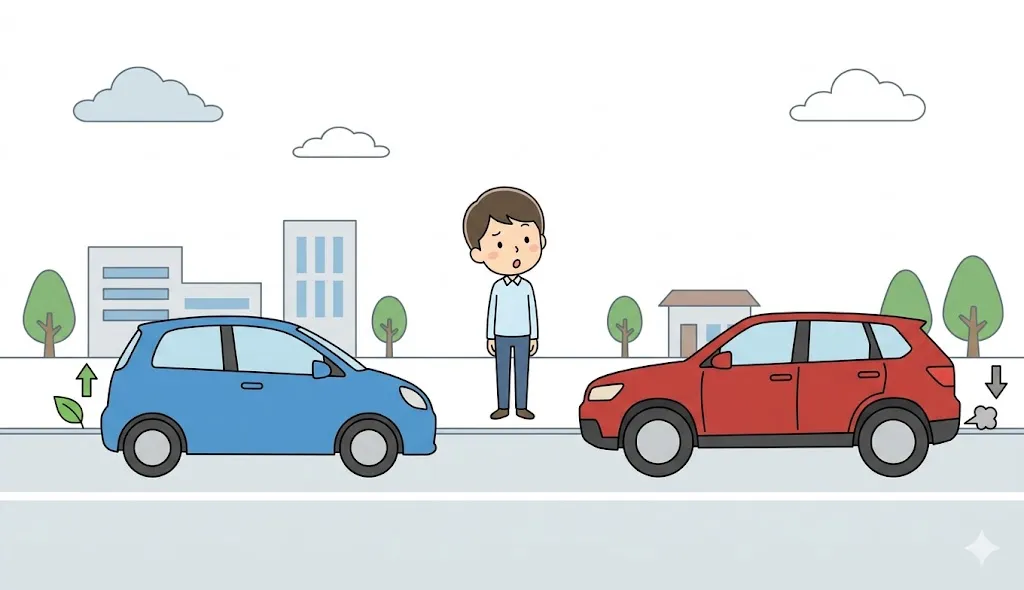 燃費の差を比較