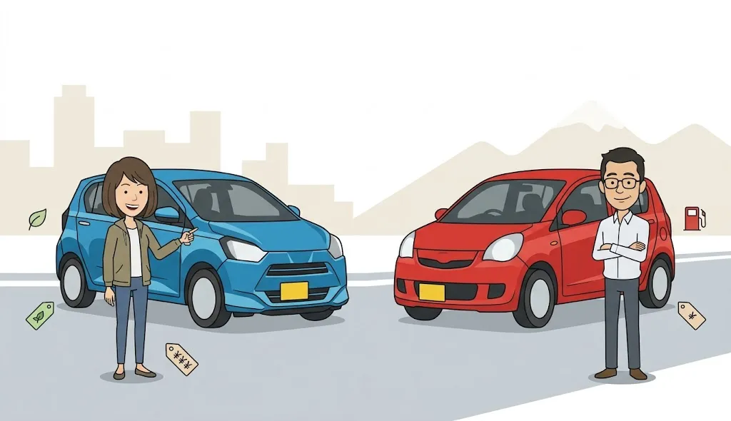 ミライースとミラの違いを比較