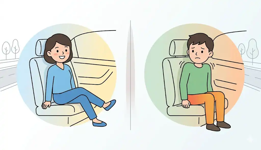 後部座席は狭いのか