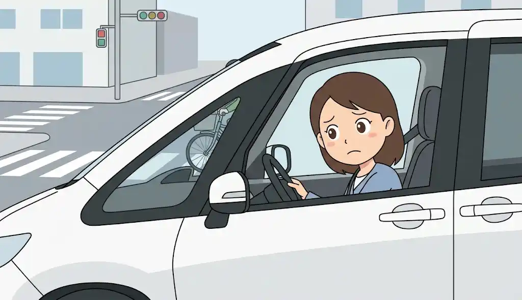 ピラーが見にくい場面